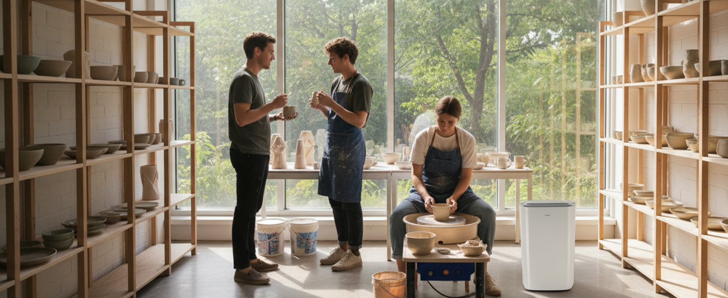 Електричний осушувач повітря MEDION DH10 - 12L, 15м², тихий, з таймером