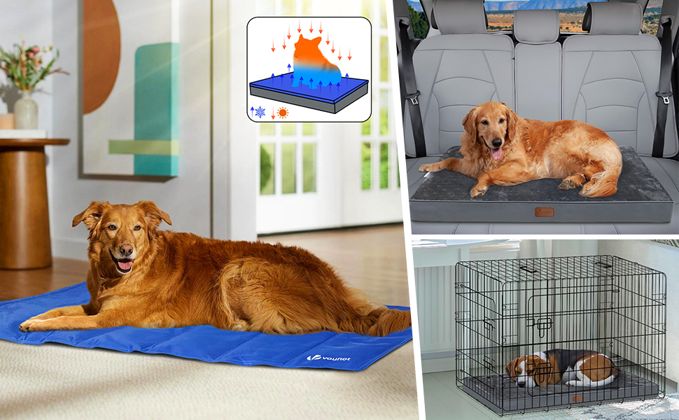 Ортопедичне ліжко для собак Vounot з знімною кулькою-матрацом, 2-в-1, для маленьких собак, миється, сірий, 76x51x9 см