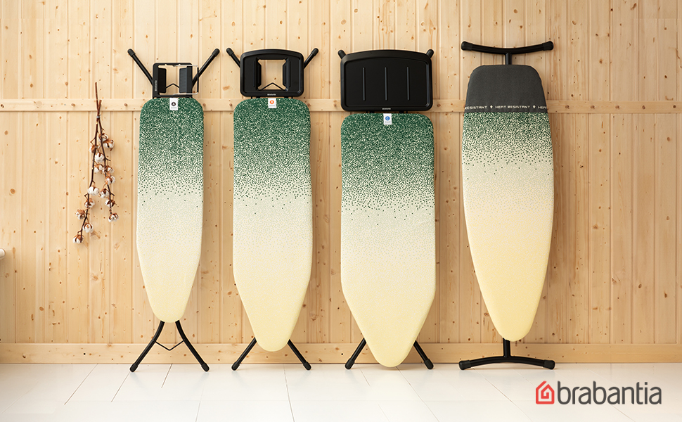 Чохол для гладильної дошки Brabantia New Dawn з 8 мм шаром піни, Fairtrade бавовна, 124 x 38 см