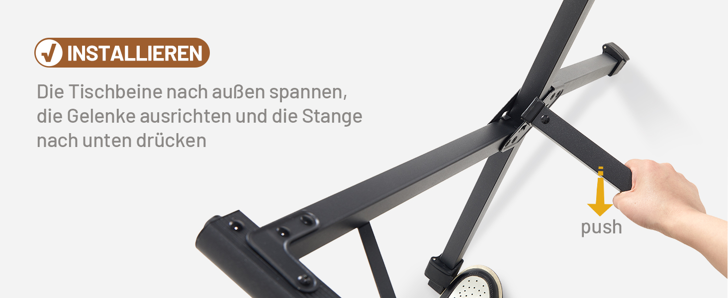 Складний кемпінговий стіл Timber Ridge 125x80 см, регульована висота, для 6 осіб, для пікніка, саду, походу, подорожей