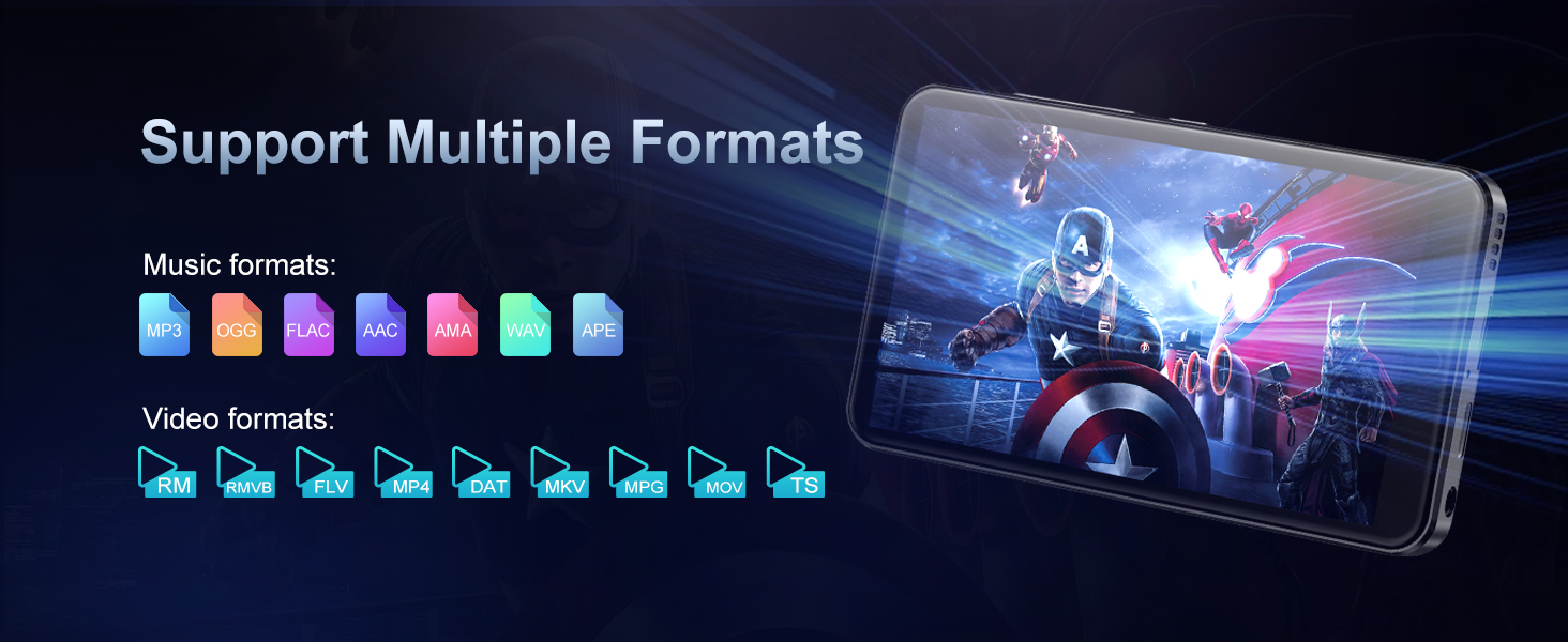 MP3 плеєр Oilsky 80GB з Bluetooth, WiFi та Android 9.0, 4