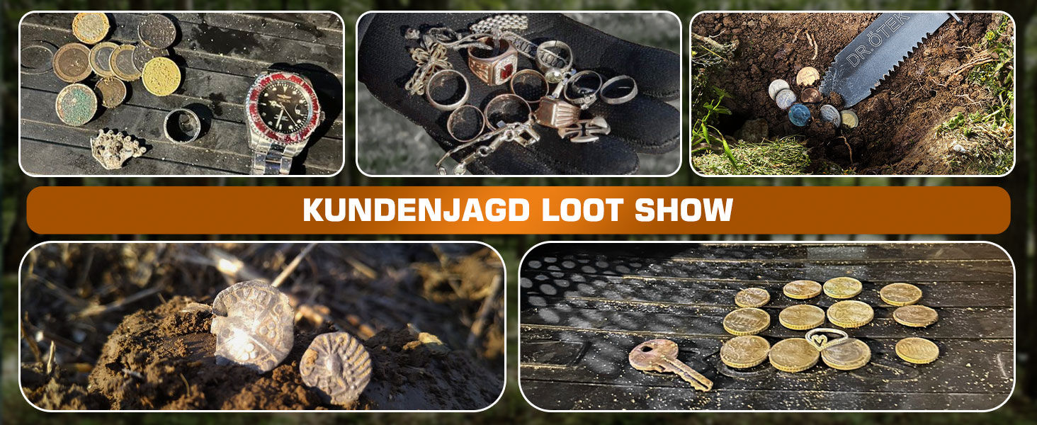 Металодетектор DR.ÖTEK Profi Set: прецизійний, з вирівнюванням ґрунту, 5 режимів, водовідштовхувальна котушка 12