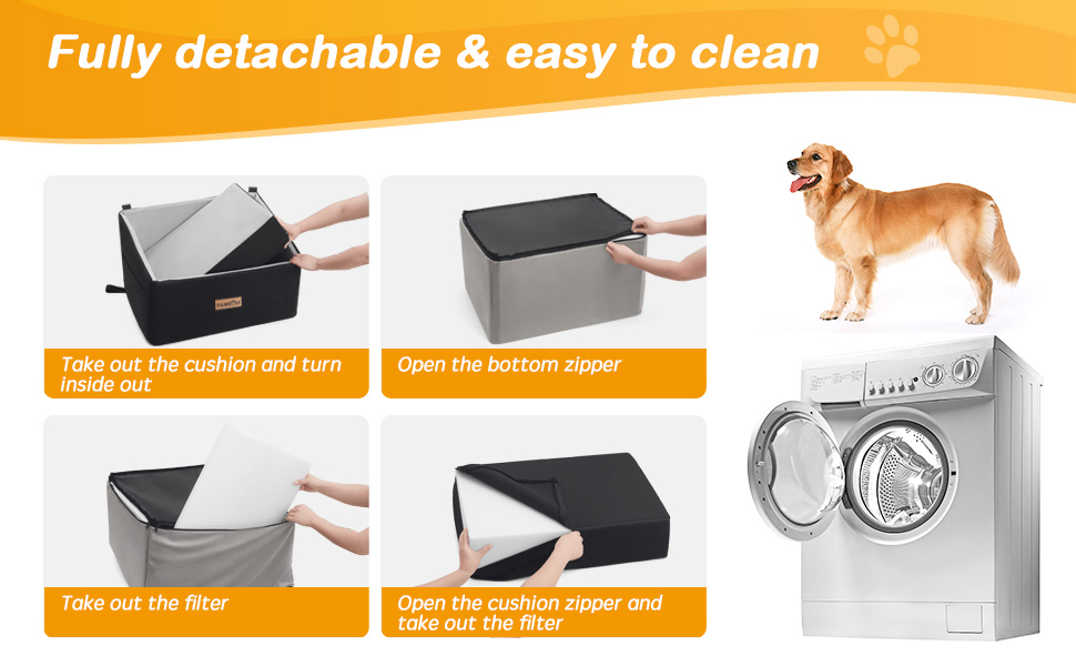 Автокрісло для собак, сіре, велике, до 20 кг, з кишенями для зберігання. Підходить для великих собак та цуценят. Знімне та миється.