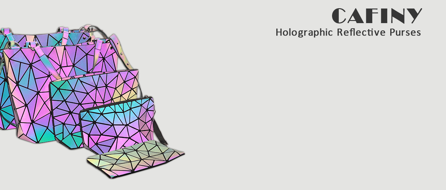 Геометричний гаманець жіночий світловідбиваючий, сумка крос-боді голографічна Geometrisches Portemonnaie CB-01-L