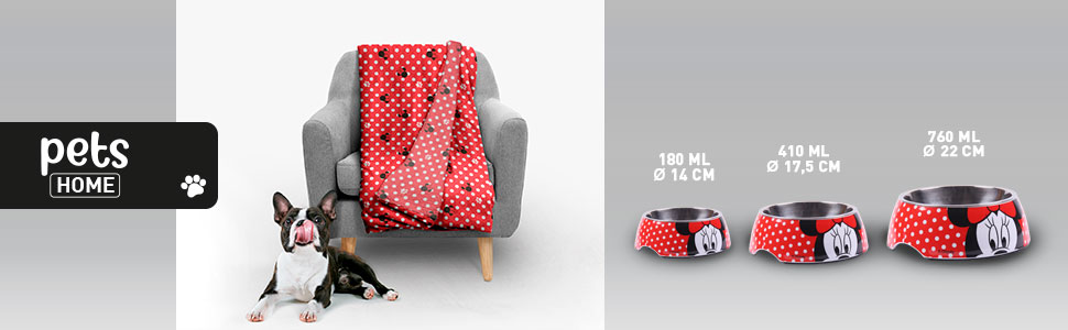 Миска для котів та собак Disney Minnie Mouse, офіційна ліцензія, Cerda Life's Little Moments