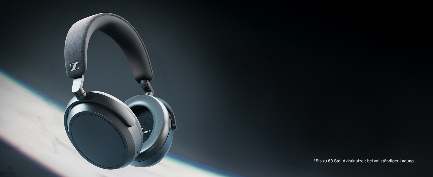 Навушники бездротові Sennheiser Momentum 4 Wireless Noise Cancelling – Bluetooth, з активним шумозаглушенням, чорні
