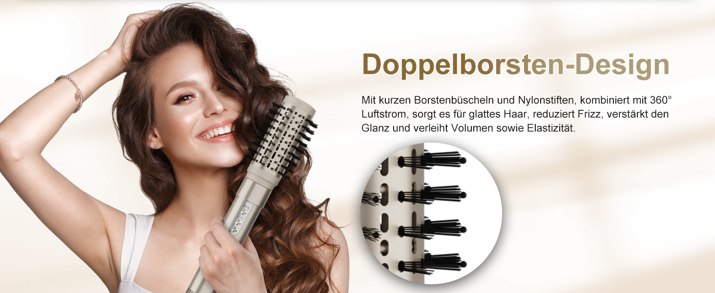 7MAGIC Airstyler 6-в-1: стайлер, плойка, фен, іонізація, для волосся, професійний, для особливих випадків, золото