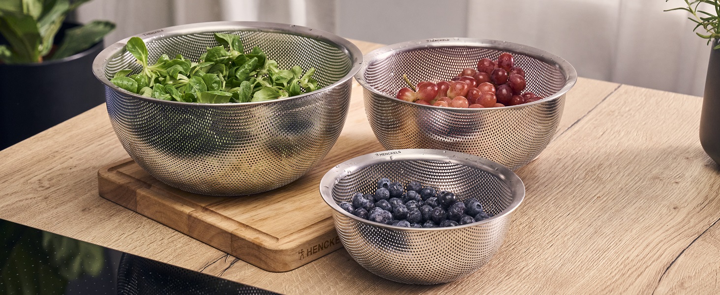 Кухонне сито HENCKELS by ZWILLING TRIO, 16 см, нержавіюча сталь, срібне