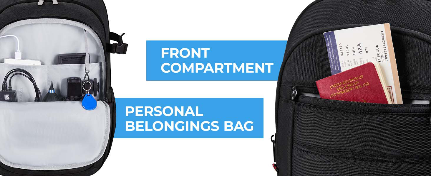 Сумка-рюкзак для фотокамери Bagsmart: водонепроникний рюкзак для фотографів з відділенням для ноутбука 15,6 дюймів, чорний