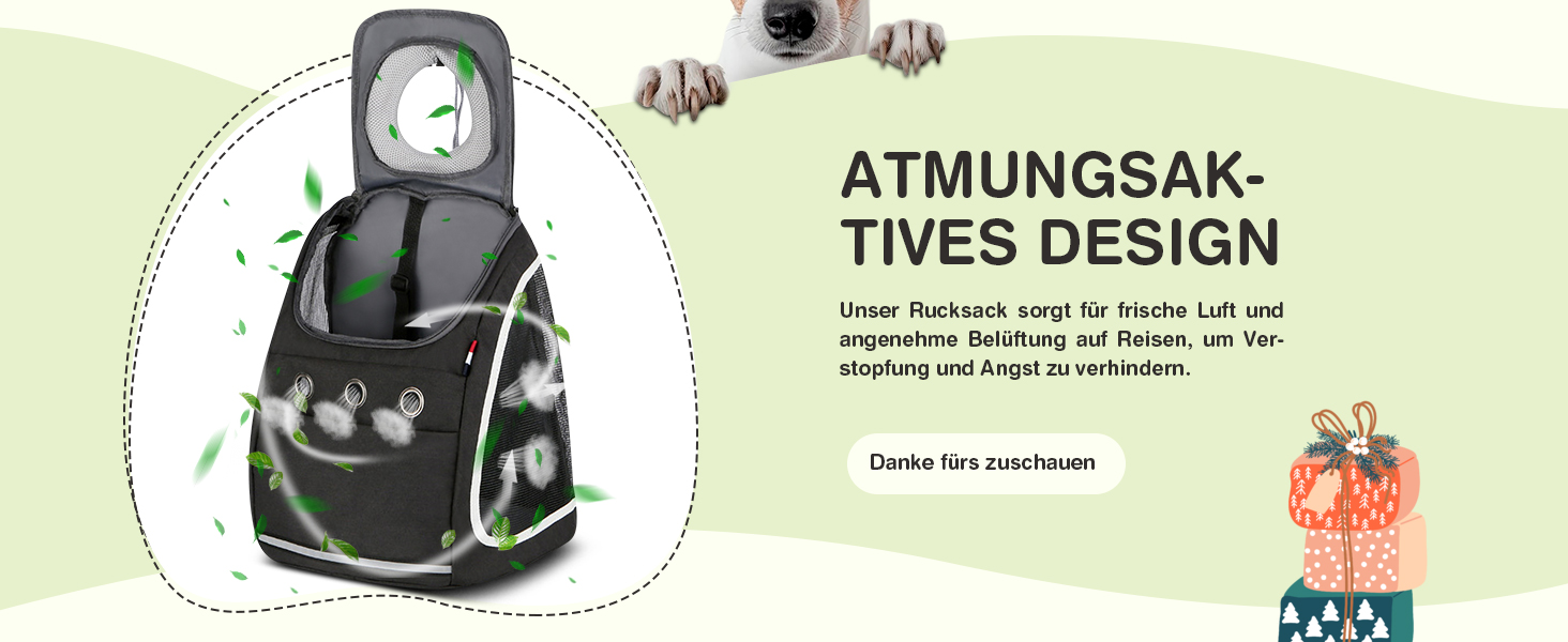 Рюкзак-переноска для собак та котів ALLSOPETS: зручний та дихаючий рюкзак для подорожей з великими котами та маленькими собаками (Світло-сірий)