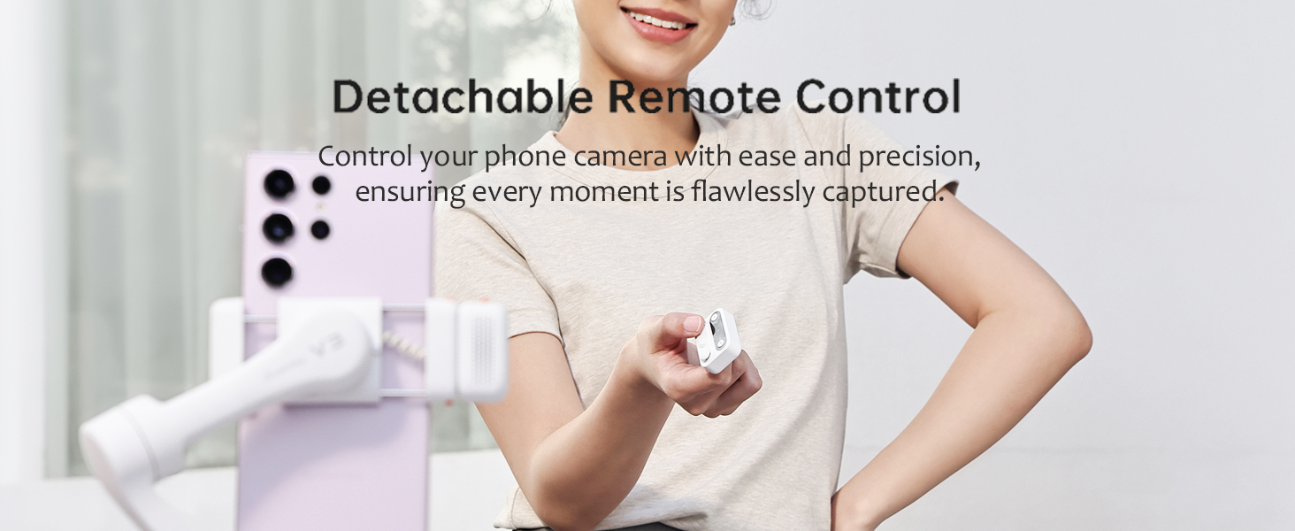 Hohem iSteady V3 – Стабілізатор для смартфона з AI-трекером, магнітним світлом та пультом ДУ