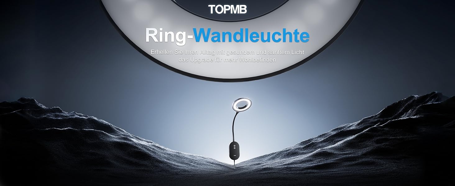 Світлодіодна настільна лампа для читання з USB, 10W, 4 режими кольору, димування, функція автовимкнення, чорна