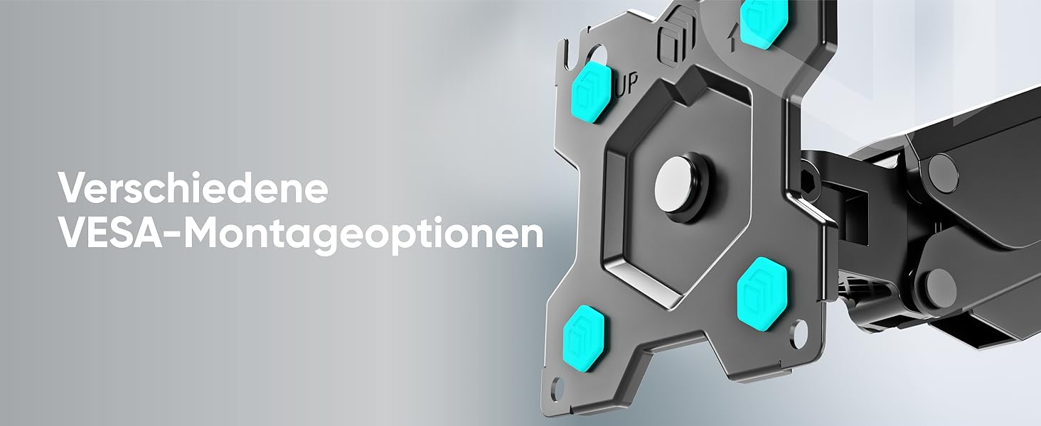 Кронштейн для монітора ONKRON G75-B, 13-34 дюйми, до 12 кг, VESA 100x100, чорний