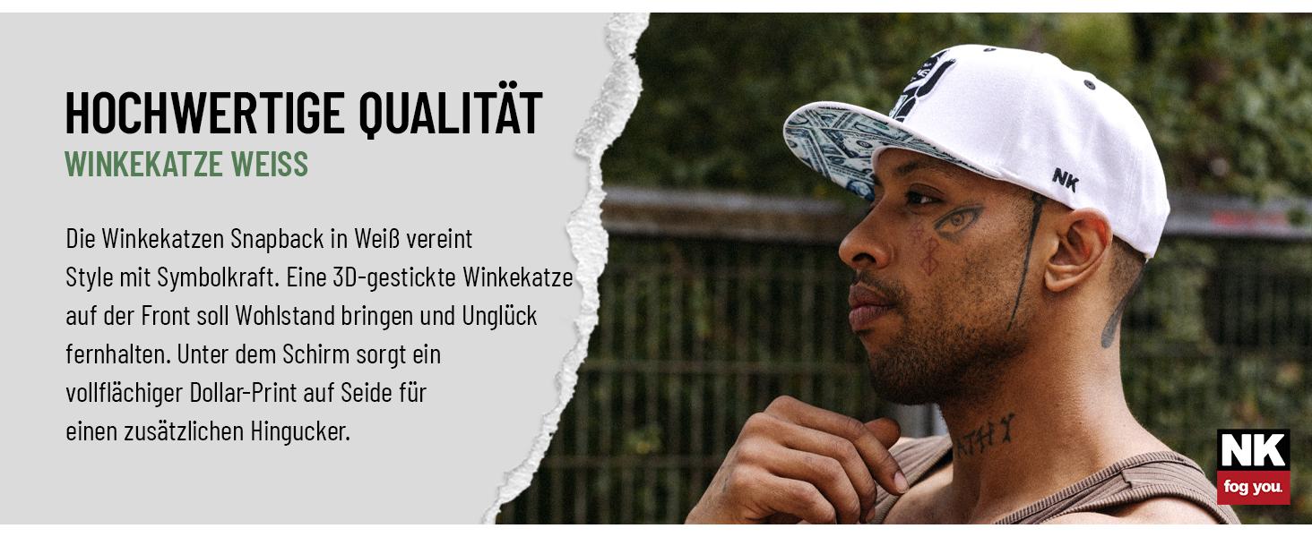 Кепка Nebelkind Snapback для чоловіків та жінок, універсальний розмір, регульована, unisex, якісна бейсболка в стилі streetwear, ретро білий колір