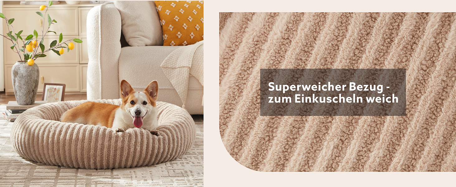 Кругле ліжко для собак середніх порід та котів, сіре. Зручне, миється, знімний кошик, наповнювач гранулят та Memory Foam, 76x76x20 см