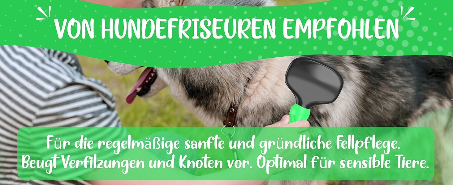 М'яка щітка для тварин TESTURTEIL: ідеальна для котів та собак, розмір M. Захисні нопочки для чутливої шкіри