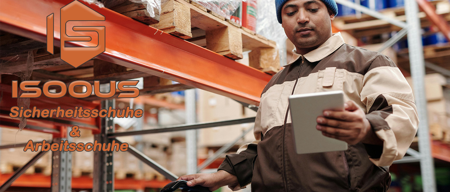 Черевики робочі ISOOUS для чоловіків та жінок. Безпекові черевики, легкі, з пластиковим носком, дихаючі, антиковзкі, модель снікерс, для кухні, спортивні, 48 EU, чорно-червоні