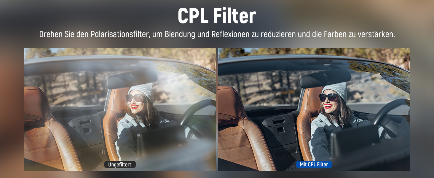 Набір фільтрів ND для DJI Osmo Action 4/5 PRO: ND8, ND16, ND32, CPL (4 шт.)