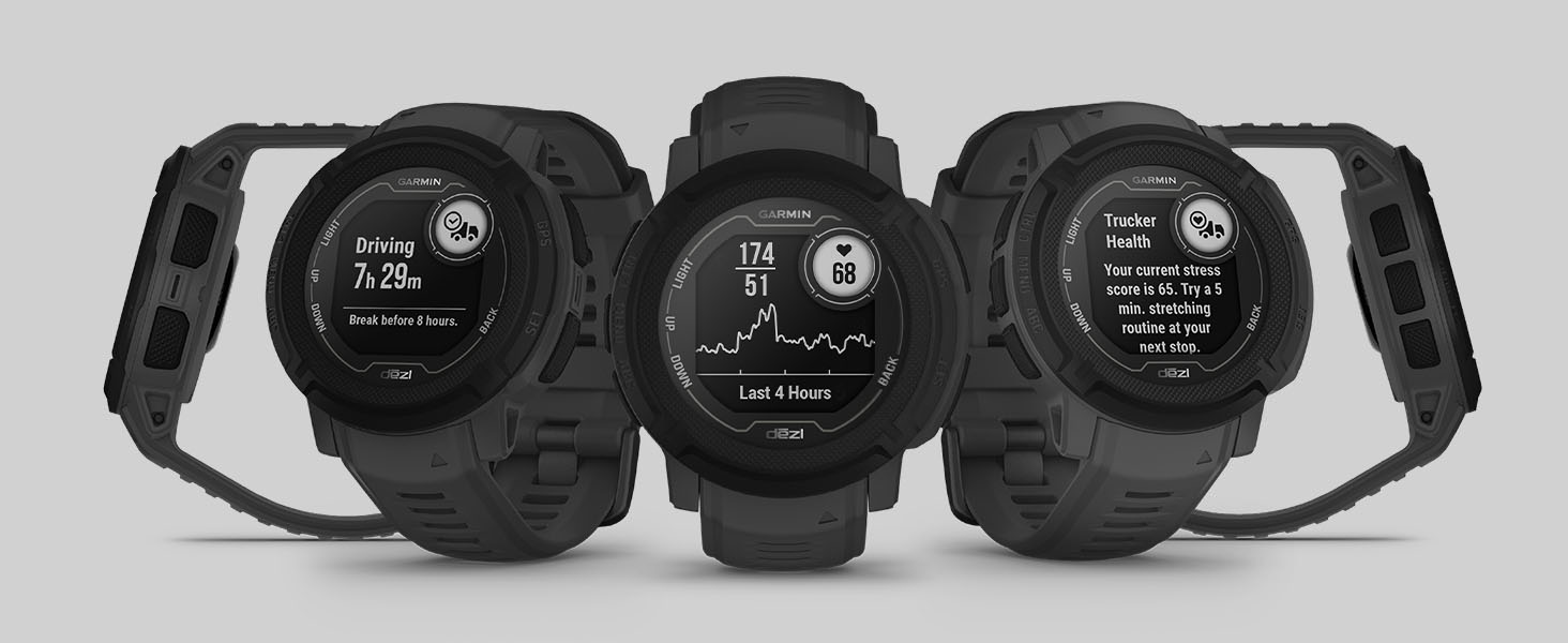 Garmin Instinct 2 Solar – смарт-годинник з GPS, сонячною зарядкою, 45 мм, сірий, для спорту та фітнесу