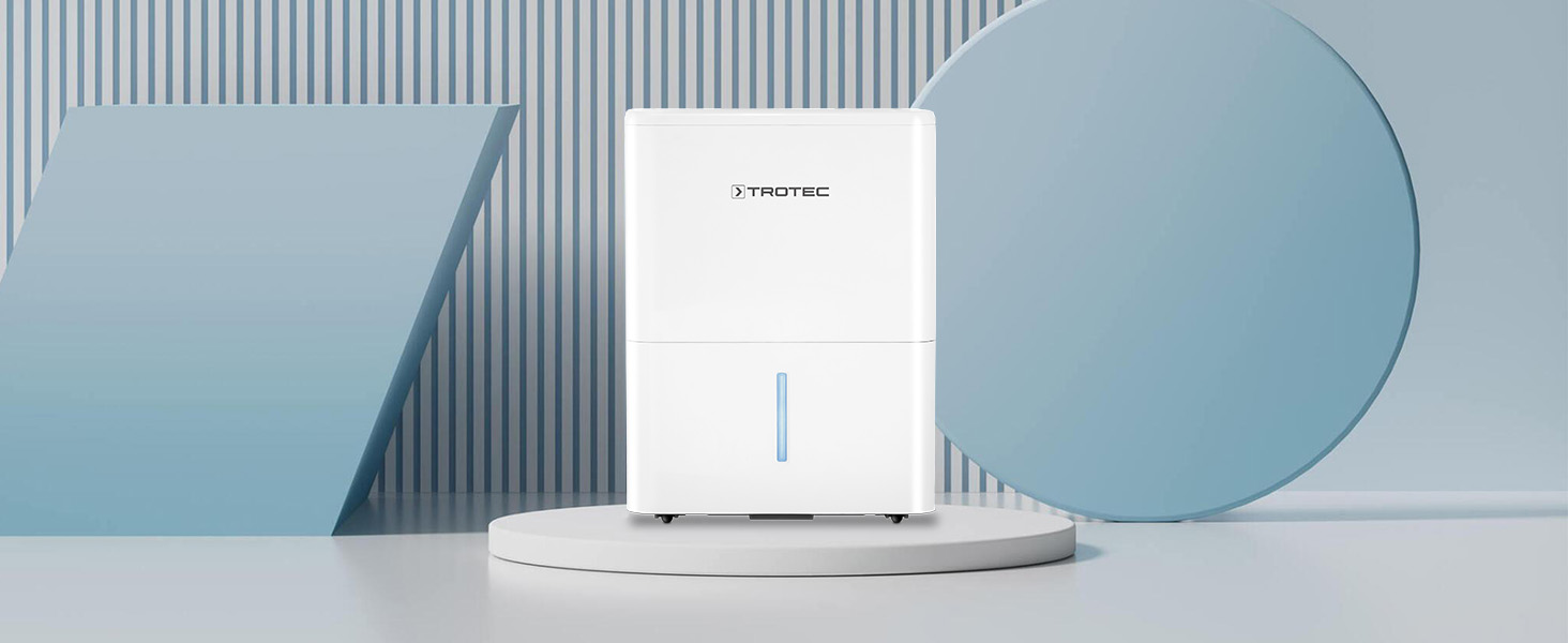 Електричний осушувач повітря Trotec TTK 32 E – продуктивність 14 л/день – площа 15 м² / 37 м³ – з автовимкненням – для квартири та спальні 15 м²