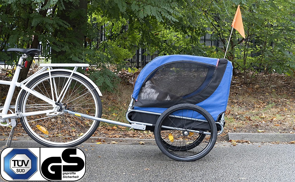 Fahrrad-Anhänger для собак Sena: зручний вагончик для перевезення тварин до 26 кг, 75x52x65 см