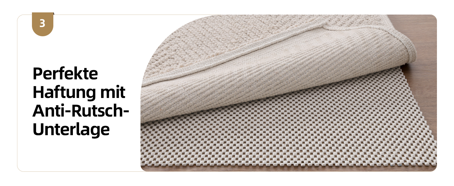 Килимок для дому COLOR&GEOMETRY 50x80 см, бежевий, миючий, для входу, внутрішній та зовнішній, рифлений візерунок