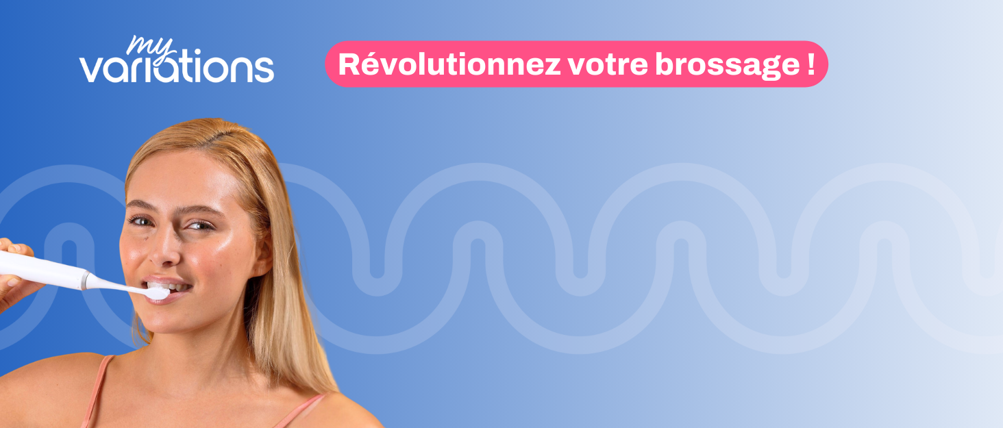 Електрична зубна щітка My Variations чорна: 5 режимів, таймер 2 хв, акумулятор на місяць