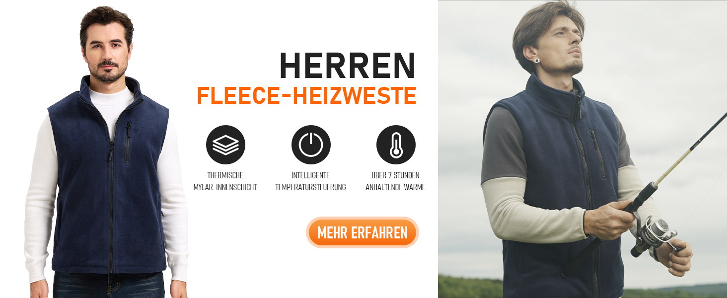 Обогріваючий жилет для чоловіків SZNX з Powerbank – 6 зон нагріву, USB, 3 режими температури, для зими, сірий (L)