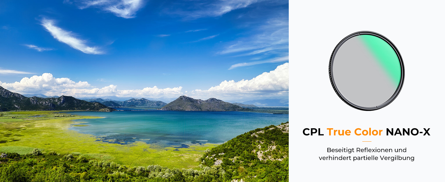 Поляризаційний фільтр K&F Concept Nano X-Serie True Color 82mm CPL - без кольорового відблиску