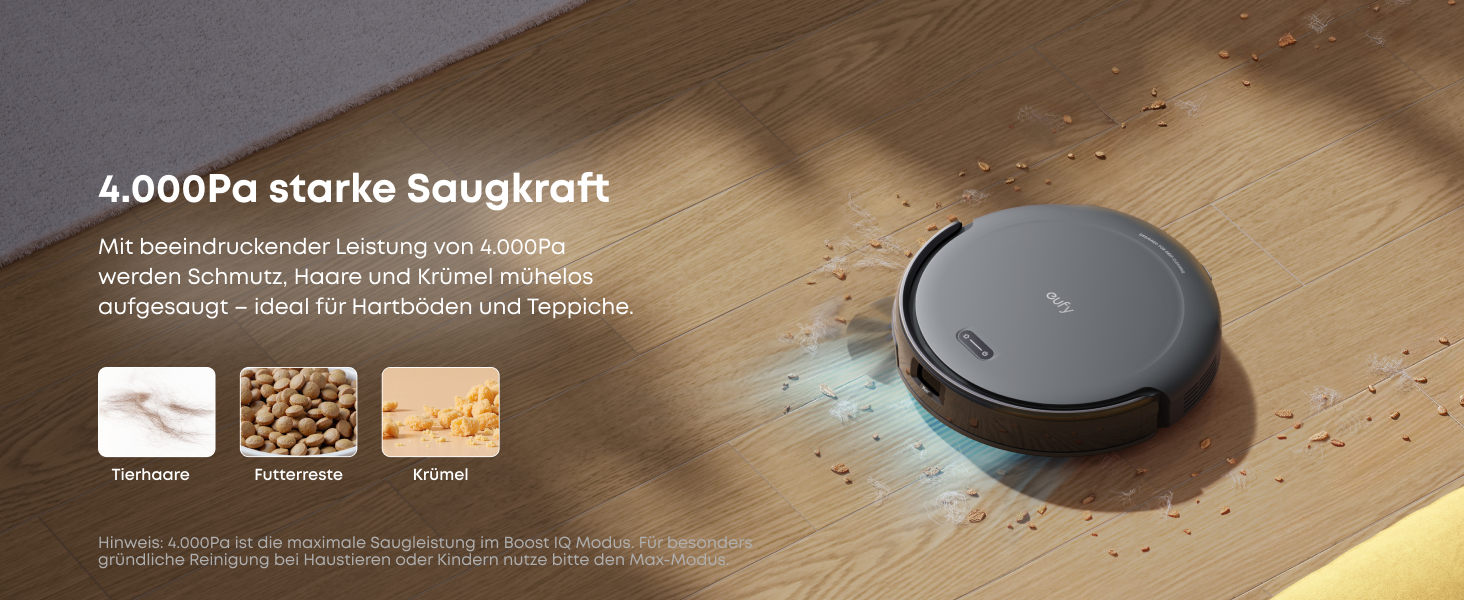 Робот-пилосос eufy C10 з автоматичною станцією самоочищення, ультратонкий 7,3 см, очищення килимів, бічна щітка для кутів, точкова лазерна та інфрачервона навігація