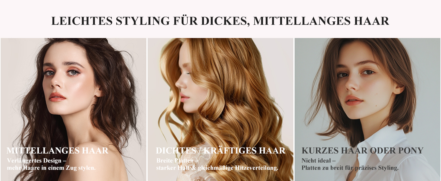 ANLAN 2-в-1 випрямляч та завивачка для волосся, професійний іонізатор, антистатичний, з червоним та інфрачервоним світлом, для гладкого та блискучого волосся, керамічне покриття 150-230°C, LCD-дисплей