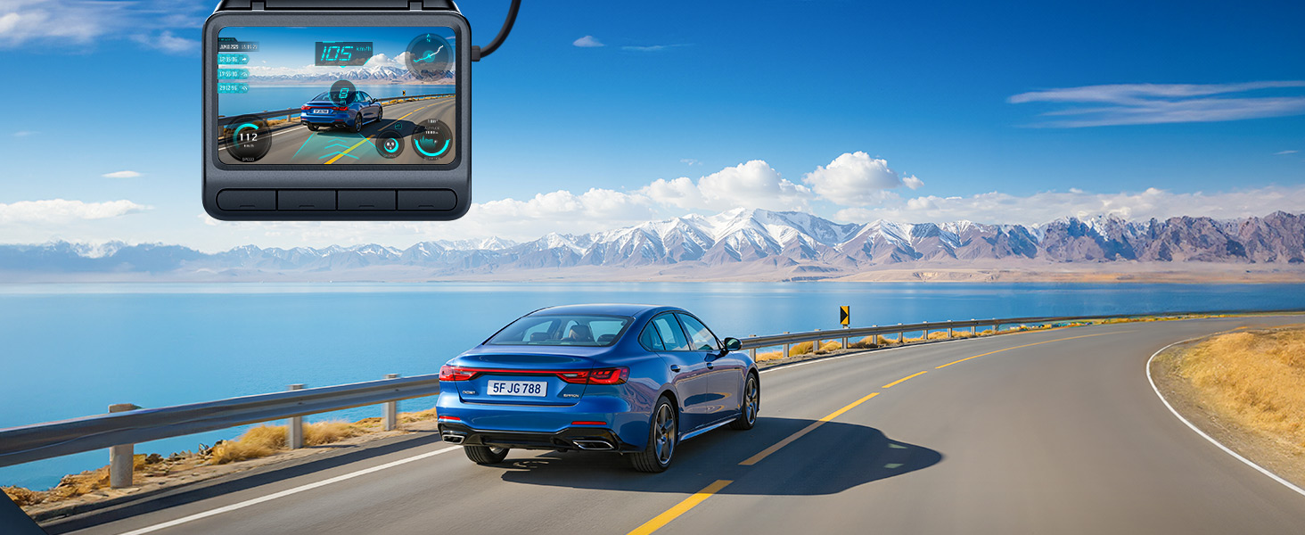 DDPAI відеореєстратор 4K Dual Starvis з AI, GPS, WiFi, 32GB, 24h парковка, дисплей IPS, (Z60)