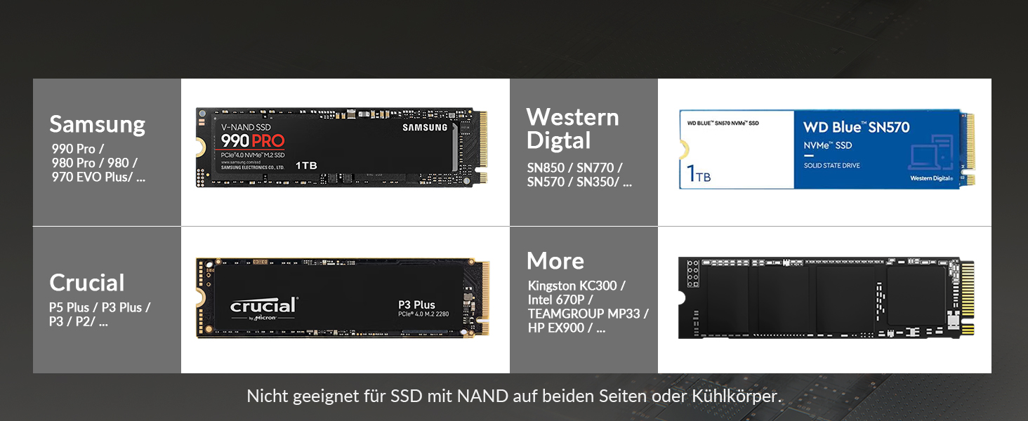 Зовнішній корпус-адаптер iDsonix M.2 NVMe та SATA SSD на USB 3.2 Gen 2 10Gbps, алюмінієвий, без інструментів, підтримка M-Key/B+M Key (2230/2242/2260/2280), сірий