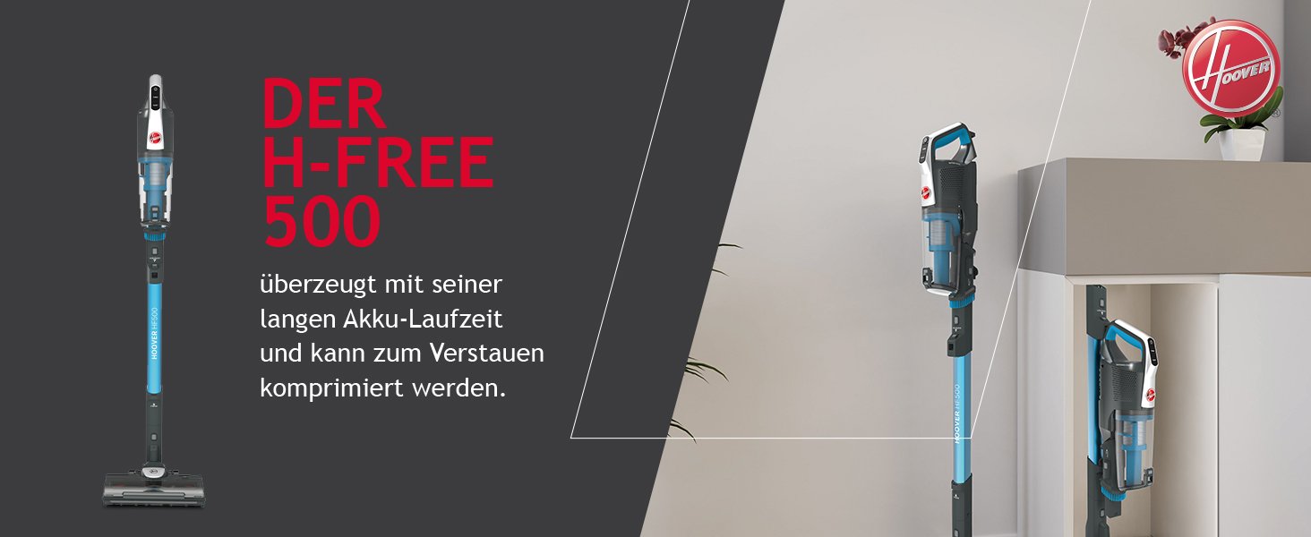 Бездротовий пилосос Hoover H-Free 500 Pets: потужний, без мішка, для видалення шерсті тварин, LED, паркування, 30 хв роботи