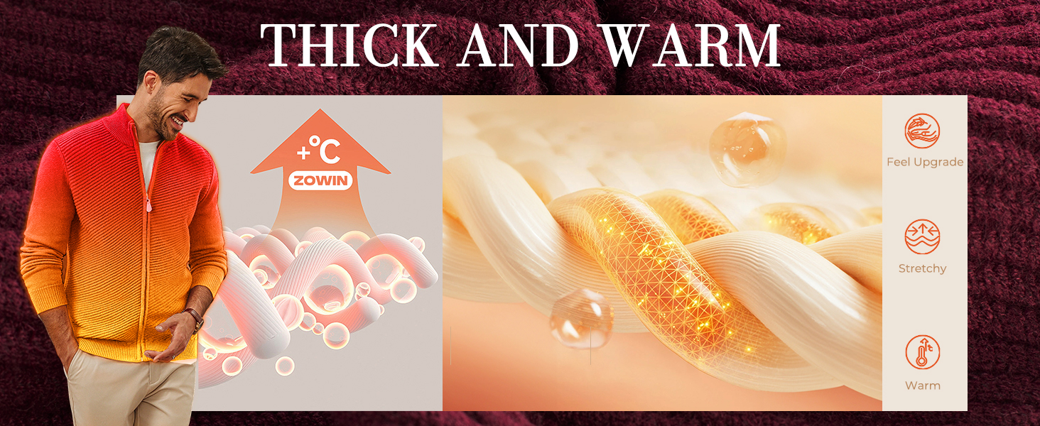 Кардиган чоловічий PJ PAUL JONES з блискавкою та стійким коміром, великий в'язання (M, антрацитний сірий)