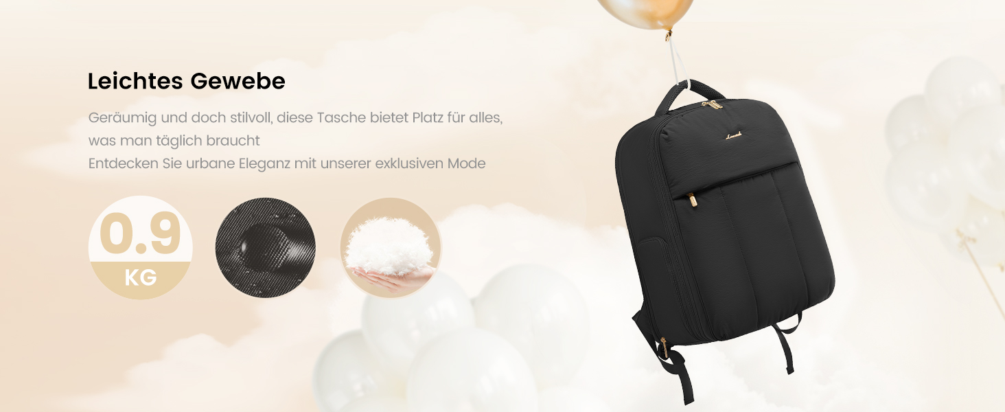 Чорний жіночий рюкзак OVEVOOK для подорожей, 40 л, для ноутбука 17