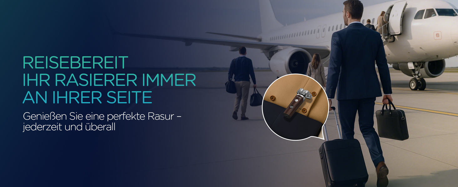 Електричний чоловічий бритва VOYOR TX500 5D з LED дисплеєм та бездротовою зарядкою (150 хв)