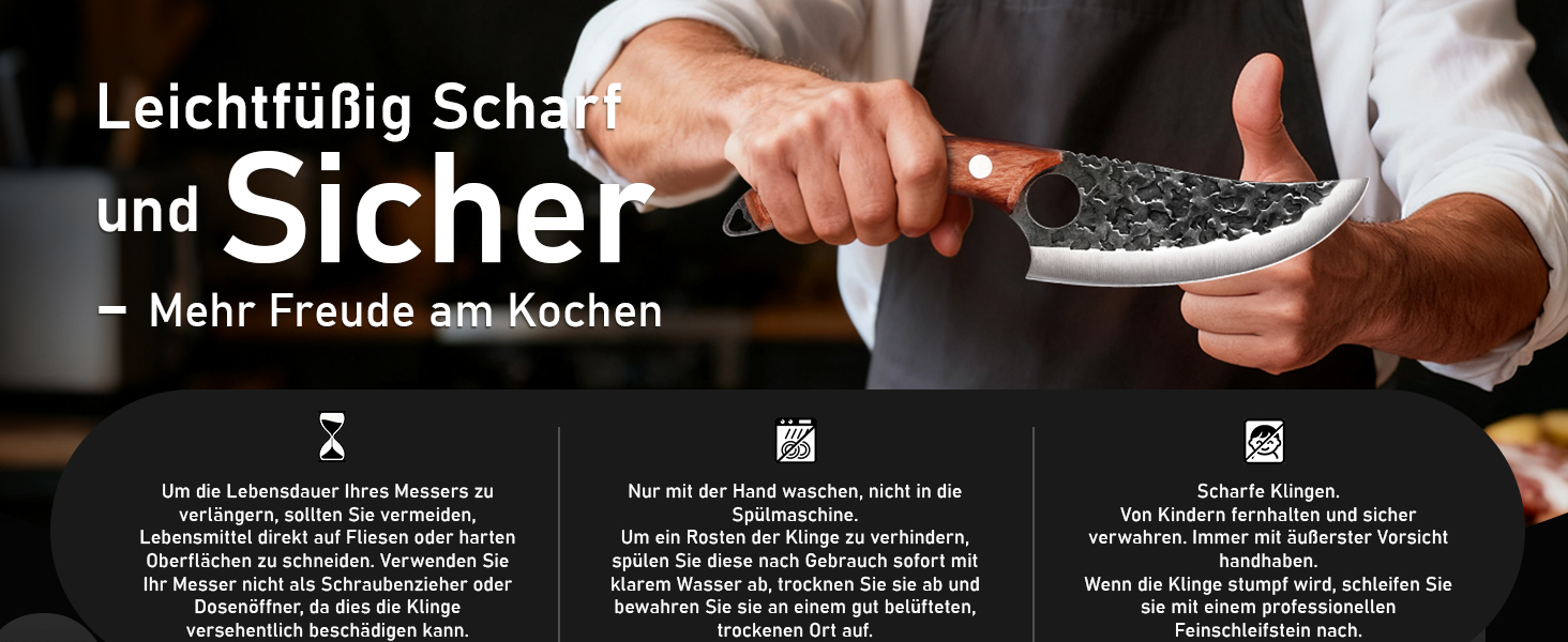 Набір професійних кухонних ножів з нержавіючої сталі - ідеальний подарунок для кухаря, чоловіка, батька на День Святого Валентина, День народження