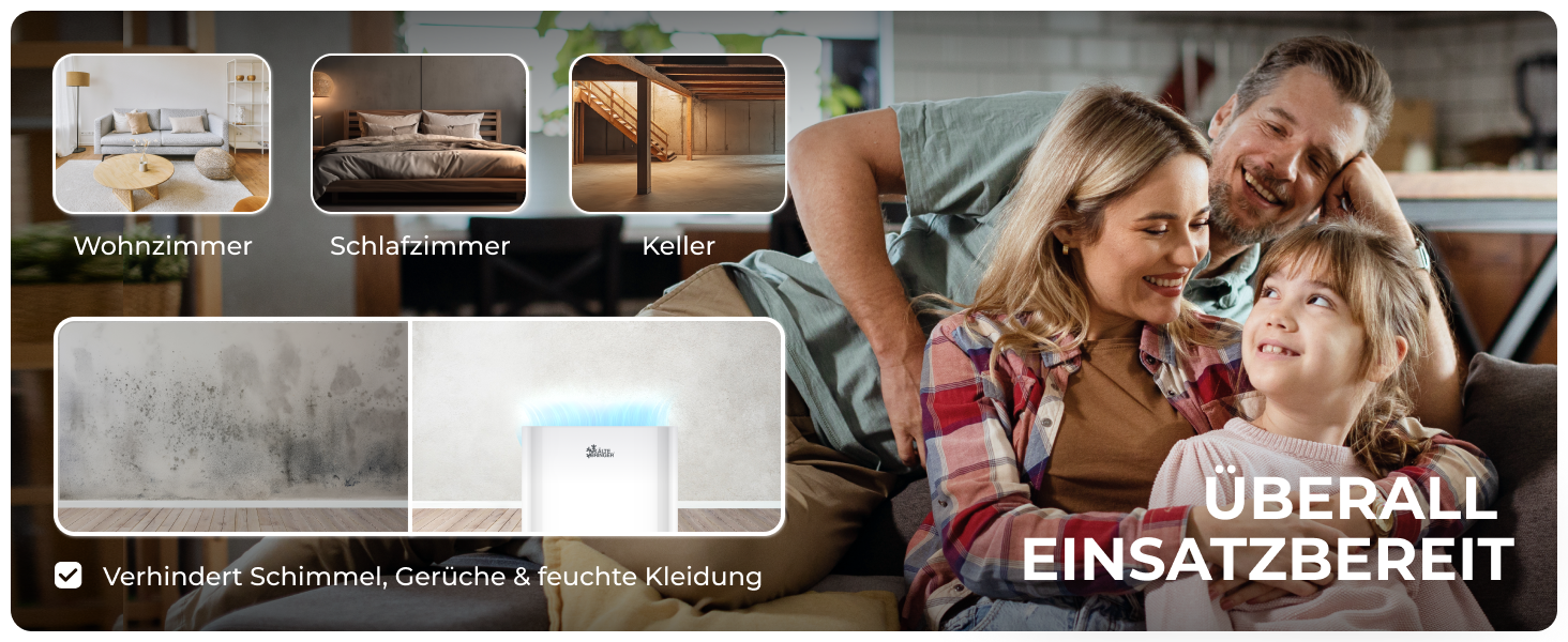 Зволожувач повітря Kältebringer - LED дисплей, Wi-Fi, керування через додаток, тихий та енергоефективний, захист від вологи та плісняви (20L)