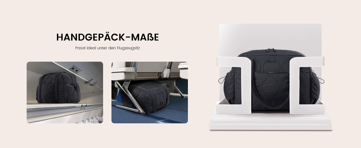 Спортивна сумка LOVEVOOK для жінок, 20L, чорна: зручна дорожня та фітнес-сумка, Wickeltasche, водонепроникна, ручна