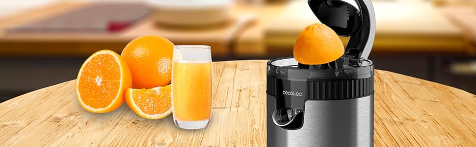 Електрична соковитискачка для цитрусових Cecotec Xqueeze RetroJuice 600 Green - 600 Вт, нержавіючий фільтр, зелений колір