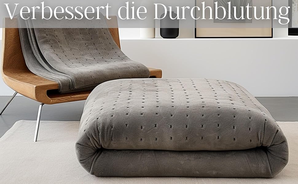 Електрична ковдра Steinborg з автовимкненням | 150 x 80 см | Таймер 6 год | Можна прати при 30°C | 6 температурних режимів | З пультом дистанційного керування | Тепла ковдра | Тепло під матрац | Тепла підстилка