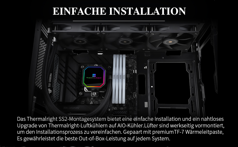 Система рідинного охолодження процесора Thermalright Frozen Prism 360 White ARGB, 360мм, 3 PWM вентилятори, для Intel LGA1700/1851, AMD AM4/AM5, Білий