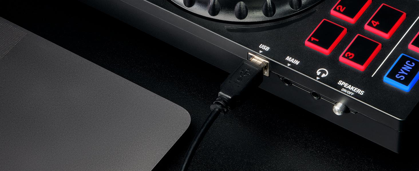 DJ контролер Numark Party Mix Live з колонками, світловим шоу, 2 деками та мікшером (Serato DJ Lite)