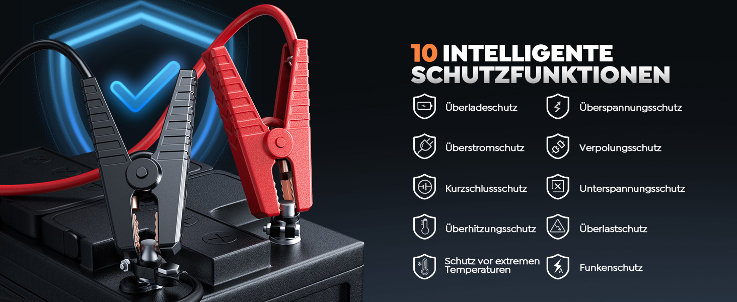 Powerbank для авто 8000A Starthilfe (бензин/дизель) 26800mAh з ліхтарем та USB