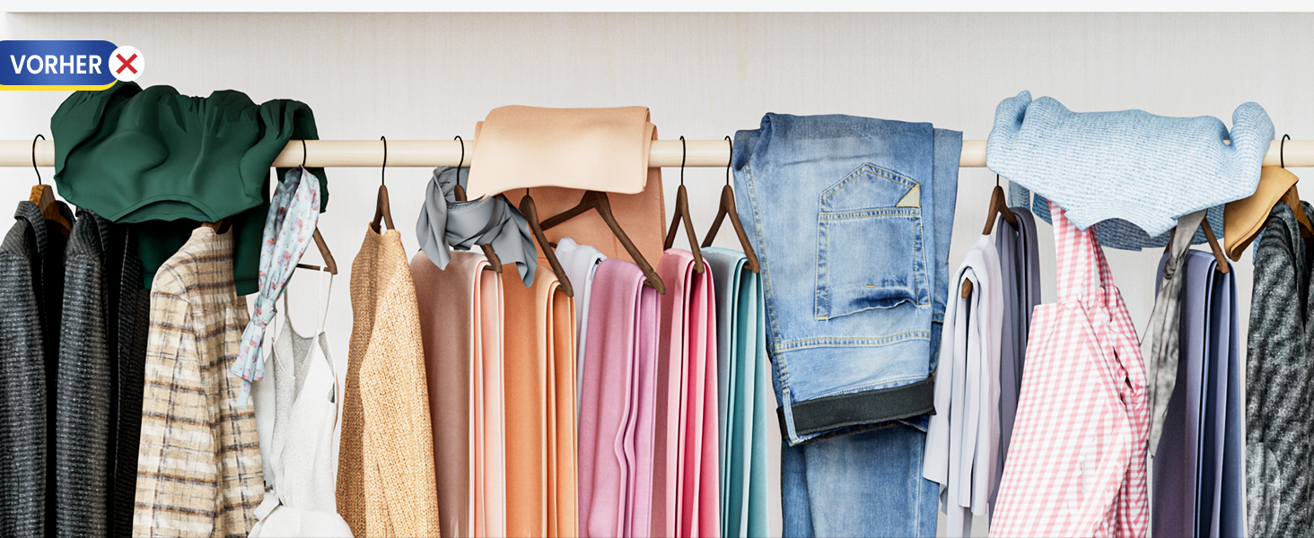 Фальшбугель для штанів DAMITA - 2 шт. (білий) - фальшбугель, органайзер для шафи, штани, джинси, спідниці, шарфи, для жінок та чоловіків