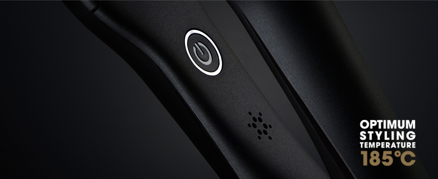 Випрямляч для волосся ghd max - професійний, чорний, для довгого, густого та кучерявого волосся
