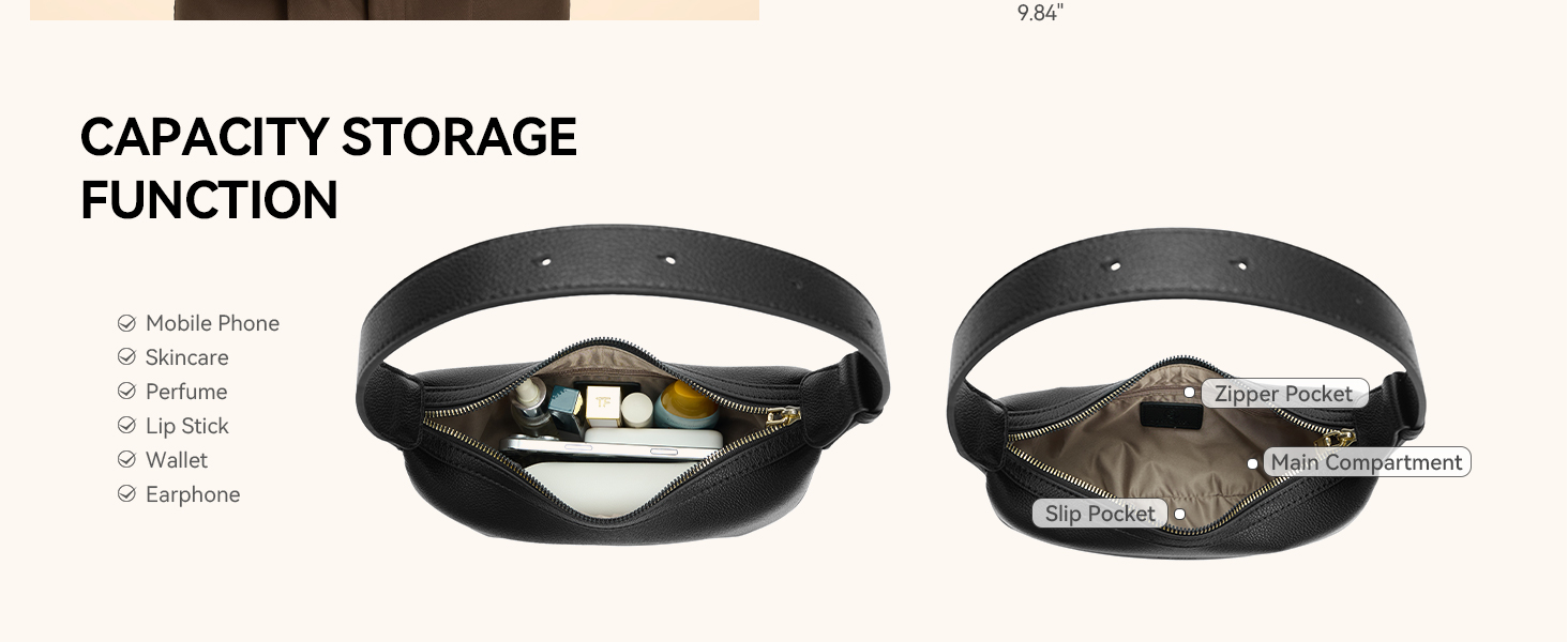 Сумка жіноча BOSTANTEN велика шопер з PU шкіри, елегантна сумка через плече, Hobo Bag чорна (1-3320-бежева)