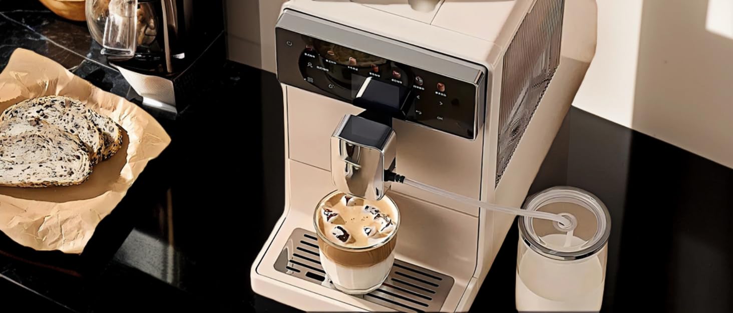 Набір з 4 чашок капучино з блюдцями, 320 мл, кераміка, для капучино, лате, американо та чаю, білий