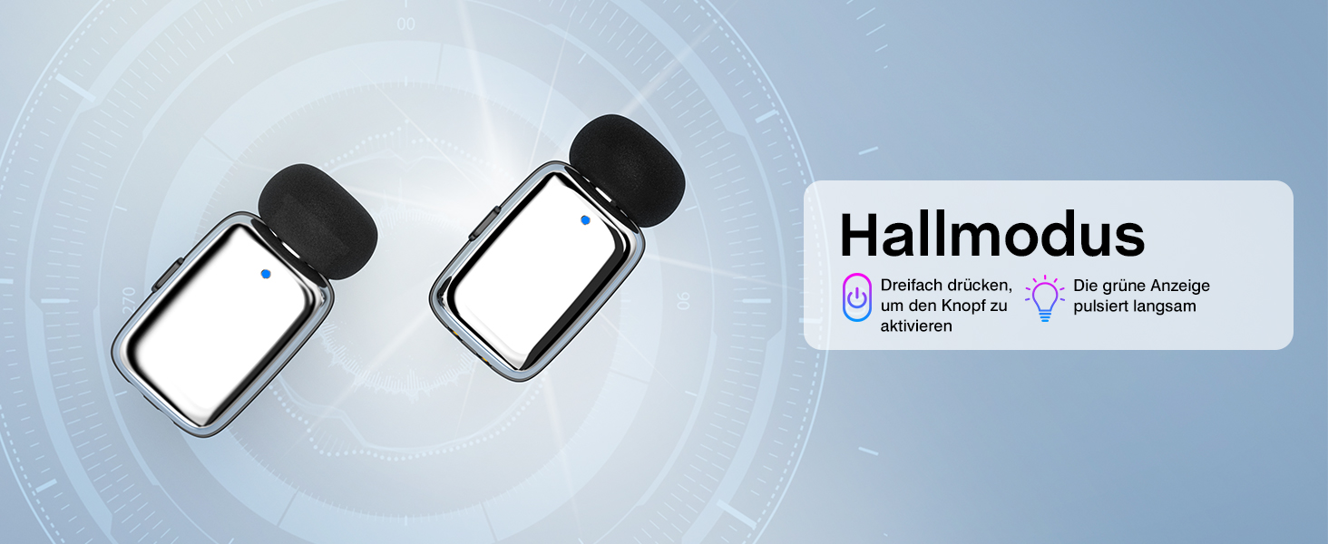 Мікрофон ZealSound Mini Wireless з USB-C/Lightning, для Android/iPhone, з шумозаглушенням, 33h акумулятор, 100м, для Vlogging, TikTok, Podcast, YouTube (M6 Чорний/Срібний)